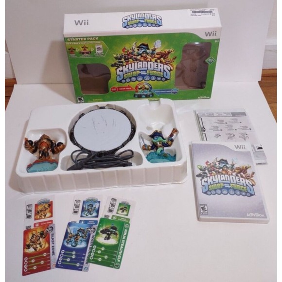Skylanders Swap Force Wii Set Lot Game Portal 2 Figures Cards Poster Stickers